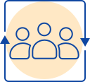 Connecting people icon