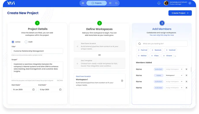 yavi signup form project screenshot