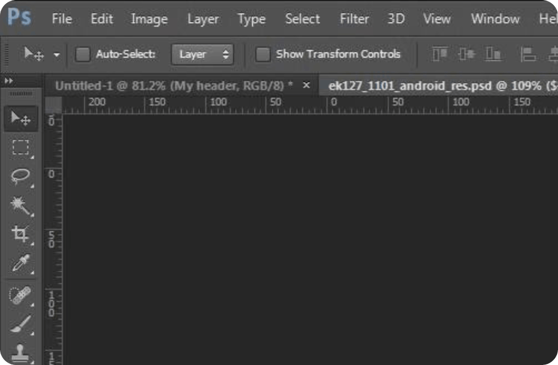 photoshop project screen