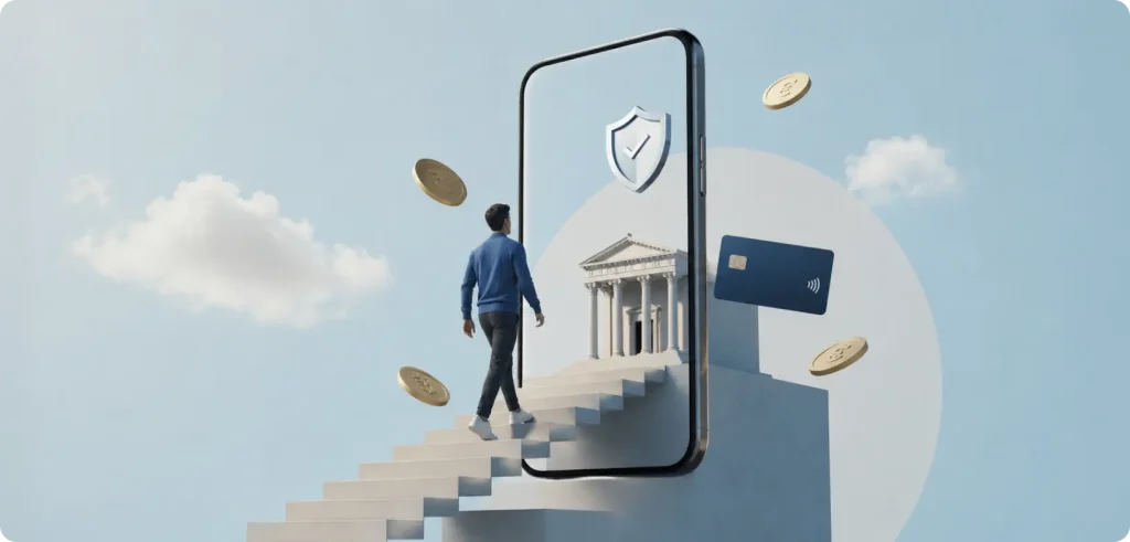 mobile banking ux comparison showing cluttered versus clean banking app design