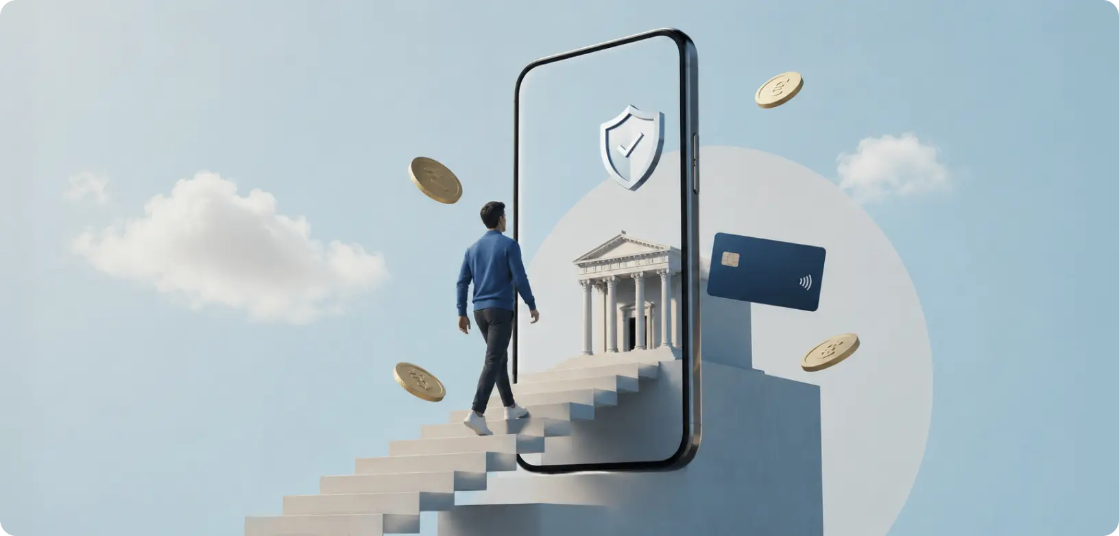 mobile banking ux comparison showing cluttered versus clean banking app design